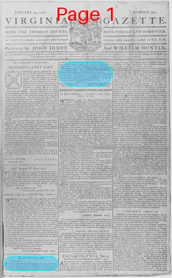 Page thumbnail for The Virginia Gazette