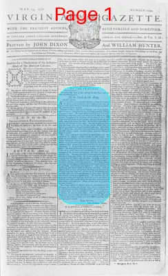 Page thumbnail for The Virginia Gazette