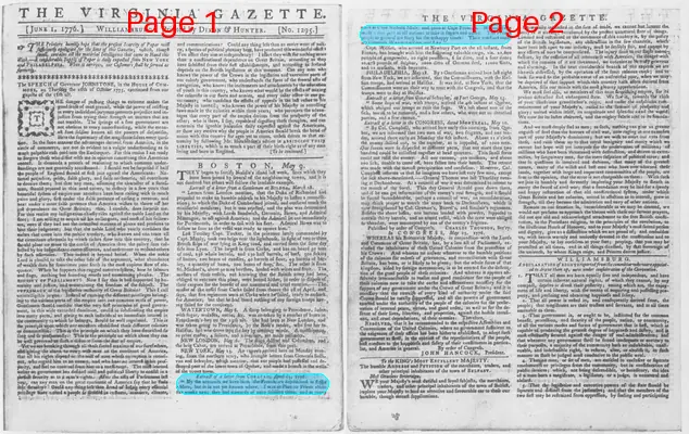 Page thumbnail for The Virginia Gazette