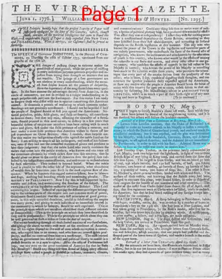Page thumbnail for The Virginia Gazette