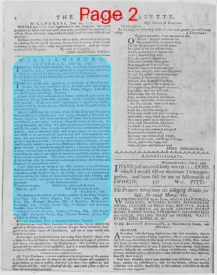 Page thumbnail for The Virginia Gazette