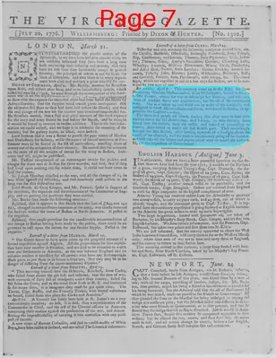 Page thumbnail for The Virginia Gazette