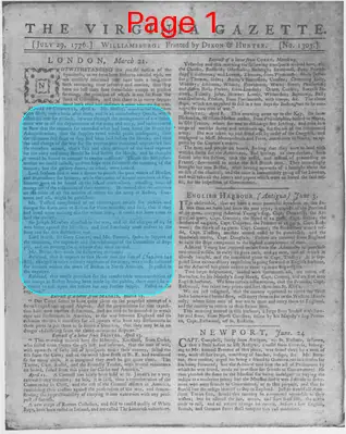 Page thumbnail for The Virginia Gazette