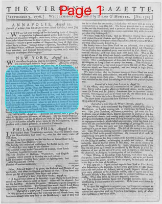 Page thumbnail for The Virginia Gazette