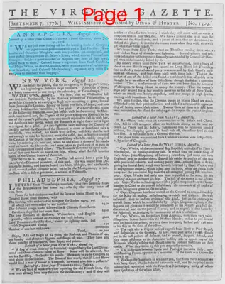 Page thumbnail for The Virginia Gazette