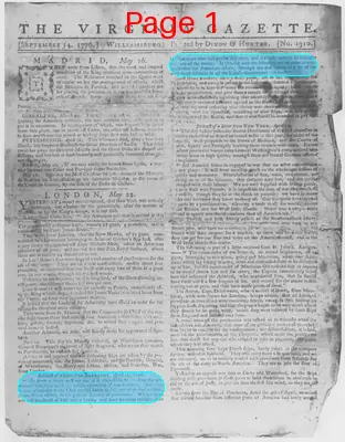 Page thumbnail for The Virginia Gazette