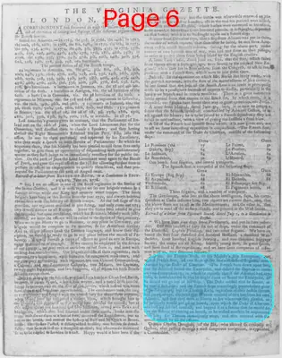 Page thumbnail for The Virginia Gazette