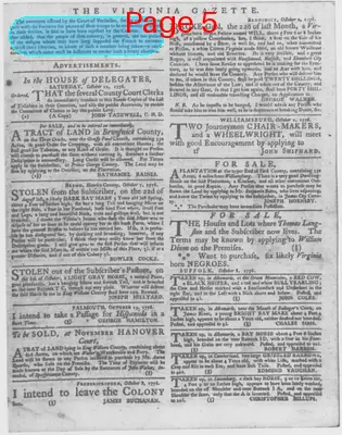 Page thumbnail for The Virginia Gazette