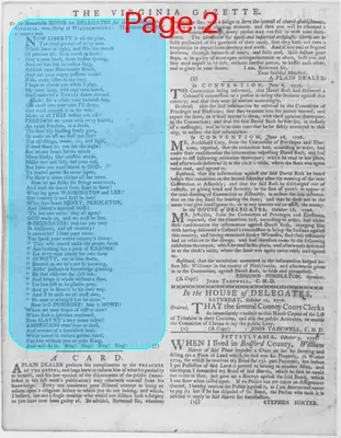 Page thumbnail for The Virginia Gazette