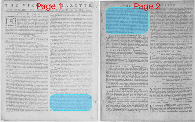 Page thumbnail for The Virginia Gazette