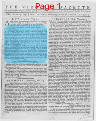 Page thumbnail for The Virginia Gazette