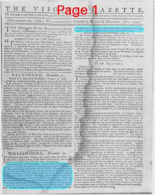 Page thumbnail for The Virginia Gazette