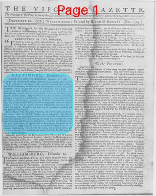 Page thumbnail for The Virginia Gazette