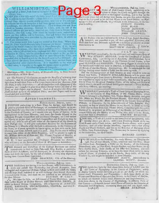 Page thumbnail for The Virginia Gazette