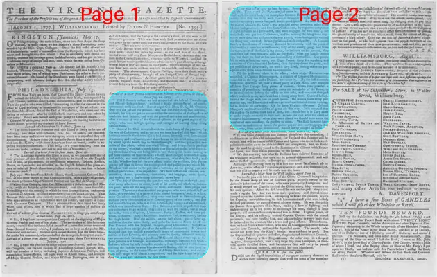 Page thumbnail for The Virginia Gazette