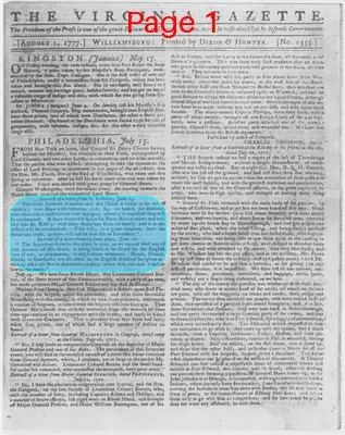 Page thumbnail for The Virginia Gazette