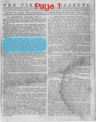 Page thumbnail for The Virginia Gazette
