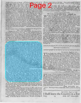 Page thumbnail for The Virginia Gazette