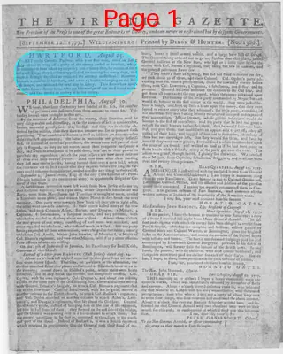 Page thumbnail for The Virginia Gazette