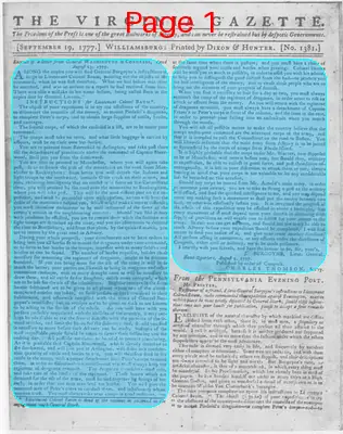 Page thumbnail for The Virginia Gazette