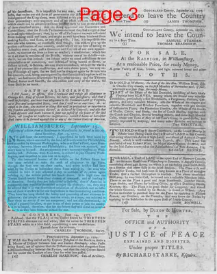 Page thumbnail for The Virginia Gazette