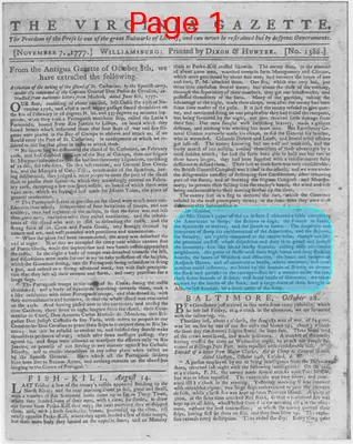 Page thumbnail for The Virginia Gazette
