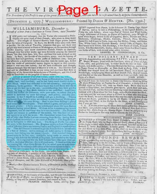 Page thumbnail for The Virginia Gazette