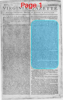 Page thumbnail for The Virginia Gazette