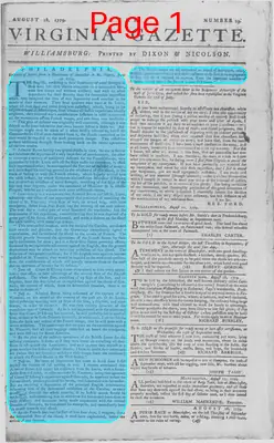 Page thumbnail for The Virginia Gazette