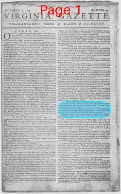 Page thumbnail for The Virginia Gazette