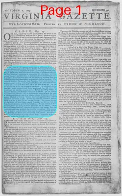 Page thumbnail for The Virginia Gazette