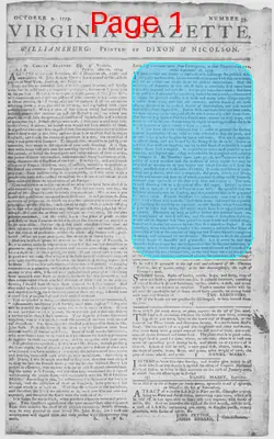 Page thumbnail for The Virginia Gazette