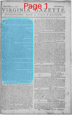 Page thumbnail for The Virginia Gazette