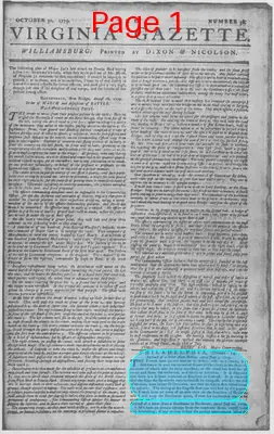 Page thumbnail for The Virginia Gazette