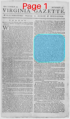 Page thumbnail for The Virginia Gazette