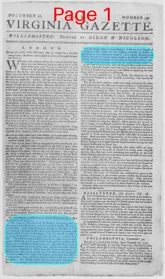 Page thumbnail for The Virginia Gazette