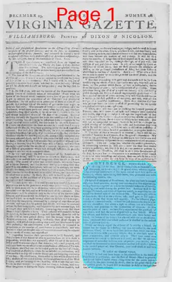 Page thumbnail for The Virginia Gazette
