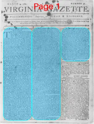 Page thumbnail for The Virginia Gazette