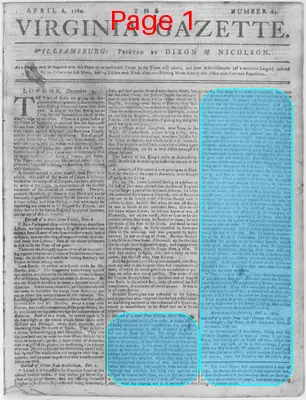 Page thumbnail for The Virginia Gazette