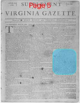 Page thumbnail for The Virginia Gazette
