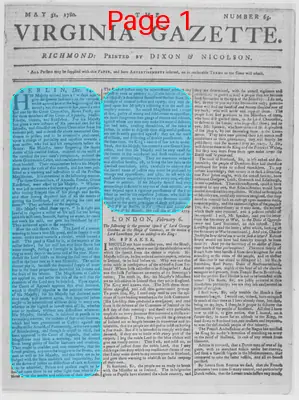 Page thumbnail for The Virginia Gazette