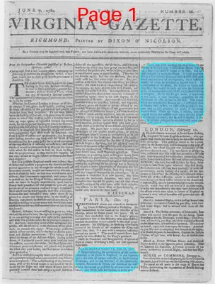 Page thumbnail for The Virginia Gazette