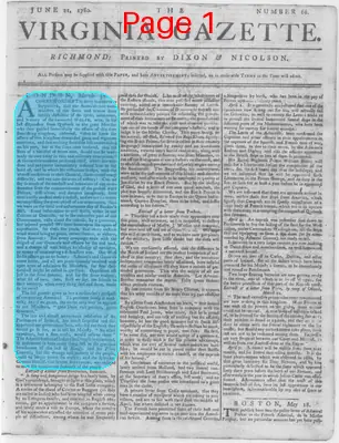 Page thumbnail for The Virginia Gazette