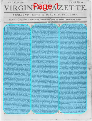 Page thumbnail for The Virginia Gazette
