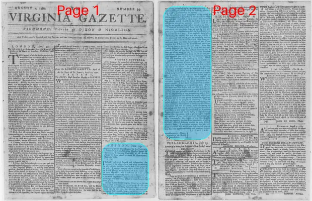 Page thumbnail for The Virginia Gazette
