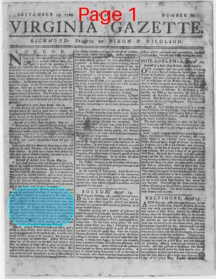 Page thumbnail for The Virginia Gazette