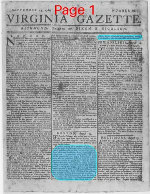 Page thumbnail for The Virginia Gazette