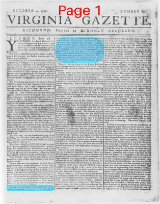 Page thumbnail for The Virginia Gazette