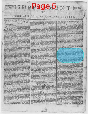Page thumbnail for The Virginia Gazette