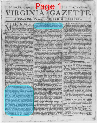 Page thumbnail for The Virginia Gazette
